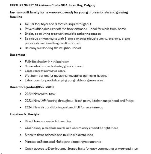 18 Autumn Circle Se, Calgary, AB - Other