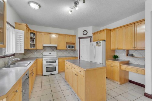 113 West Creek Pond, Chestermere, AB - Indoor Photo Showing Kitchen With Double Sink