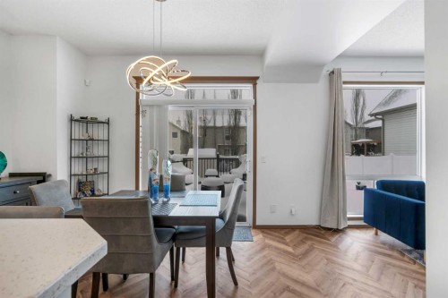 265 Bridlemeadows Common Sw, Calgary, AB - Indoor Photo Showing Dining Room