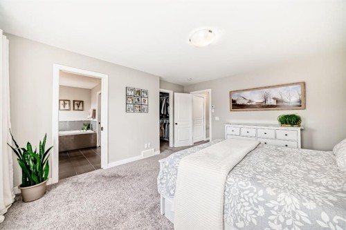 156 Masters Rise Se, Calgary, AB - Indoor Photo Showing Bedroom
