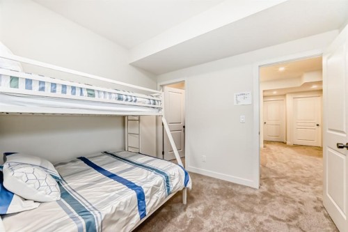 156 Masters Rise Se, Calgary, AB - Indoor Photo Showing Bedroom
