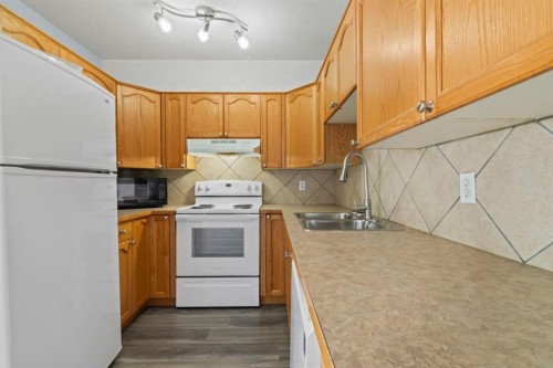 313-103 Strathaven Drive, Strathmore, AB - Indoor Photo Showing Kitchen With Double Sink