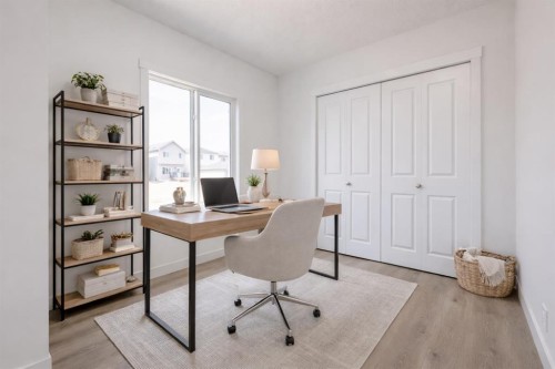 208 Belmont Way Sw, Calgary, AB - Indoor Photo Showing Office