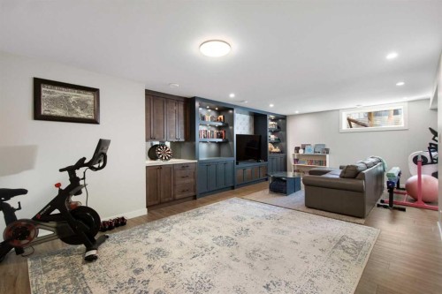 656 Willow Brook Drive Se, Calgary, AB - Indoor Photo Showing Gym Room