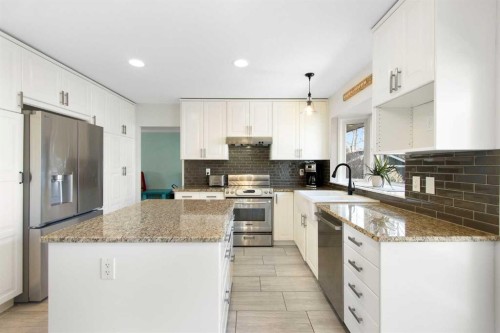 656 Willow Brook Drive Se, Calgary, AB - Indoor Photo Showing Kitchen With Upgraded Kitchen