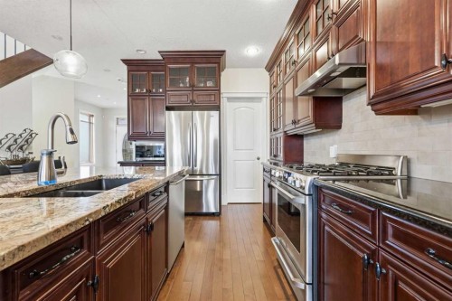 2517 21 Street Sw, Calgary, AB - Indoor Photo Showing Kitchen With Stainless Steel Kitchen With Double Sink With Upgraded Kitchen
