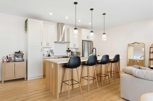 6103-200 Seton Circle Se, Calgary, AB - Indoor Photo Showing Kitchen With Upgraded Kitchen