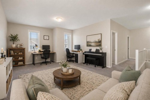 33 Carringham Heights Nw, Calgary, AB - Indoor Photo Showing Living Room