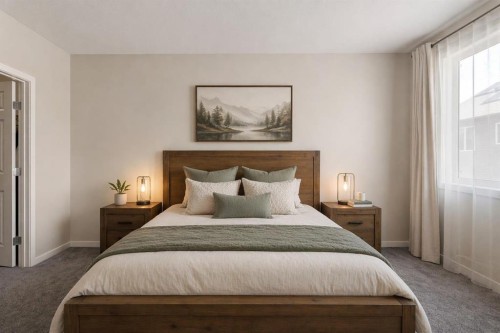 33 Carringham Heights Nw, Calgary, AB - Indoor Photo Showing Bedroom