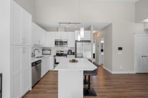 79 Sage Bluff Circle Nw, Calgary, AB - Indoor Photo Showing Kitchen With Stainless Steel Kitchen With Upgraded Kitchen