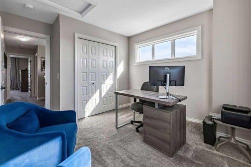 91 Wolf Hollow Park Se, Calgary, AB - Indoor Photo Showing Office