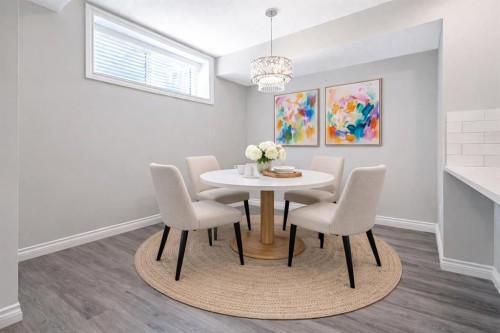 91 Wolf Hollow Park Se, Calgary, AB - Indoor Photo Showing Dining Room