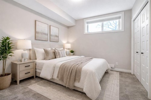 91 Wolf Hollow Park Se, Calgary, AB - Indoor Photo Showing Bedroom