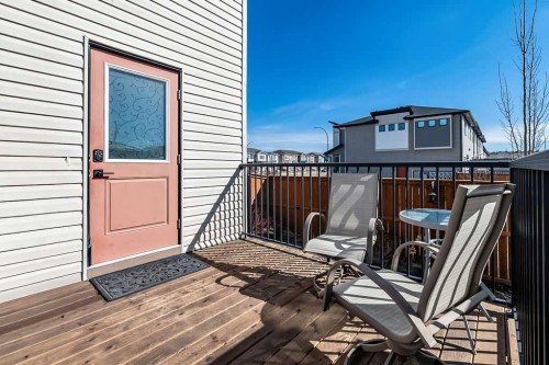 91 Wolf Hollow Park Se, Calgary, AB - Outdoor With Deck Patio Veranda With Exterior