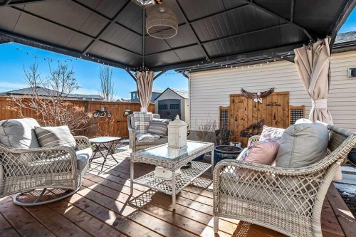 91 Wolf Hollow Park Se, Calgary, AB - Outdoor With Deck Patio Veranda With Exterior