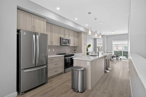 930 Sage Hill Grove Nw, Calgary, AB - Indoor Photo Showing Kitchen With Stainless Steel Kitchen With Upgraded Kitchen