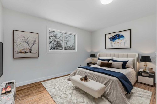 41 Alpine Crescent Se, Airdrie, AB - Indoor Photo Showing Bedroom