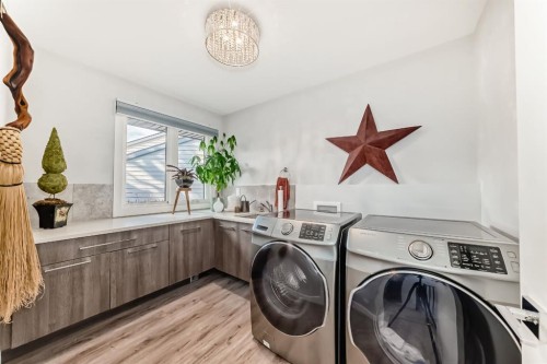 22 Coach Manor Terrace Sw, Calgary, AB - Indoor Photo Showing Laundry Room