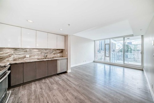 204-560 6 Avenue Se, Calgary, AB - Indoor Photo Showing Kitchen