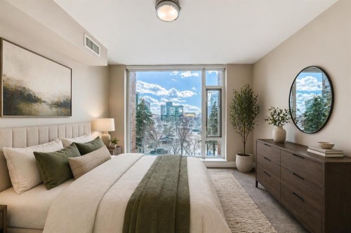 204-560 6 Avenue Se, Calgary, AB - Indoor Photo Showing Bedroom