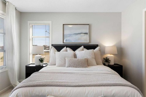 88 Copperpond Park Se, Calgary, AB - Indoor Photo Showing Bedroom