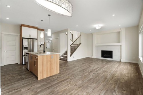 193 Walgrove Terrace Se, Calgary, AB - Indoor With Fireplace