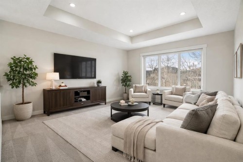 193 Walgrove Terrace Se, Calgary, AB - Indoor Photo Showing Living Room