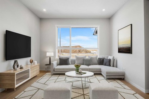 213 Bridgeport Gate, Chestermere, AB - Indoor Photo Showing Living Room