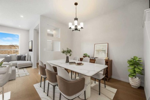 213 Bridgeport Gate, Chestermere, AB - Indoor Photo Showing Dining Room