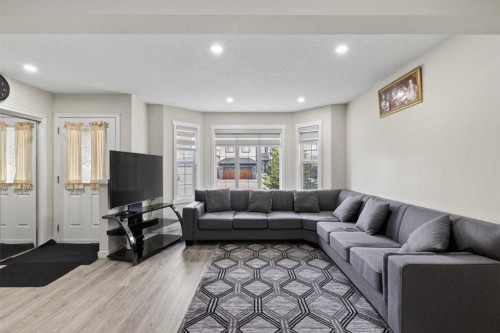 8474 Saddleridge Drive Ne, Calgary, AB - Indoor Photo Showing Living Room