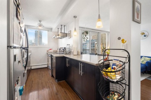 408-505 19 Avenue Sw, Calgary, AB - Indoor Photo Showing Kitchen With Upgraded Kitchen
