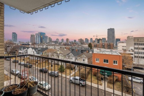 408-505 19 Avenue Sw, Calgary, AB - Outdoor With Balcony With View
