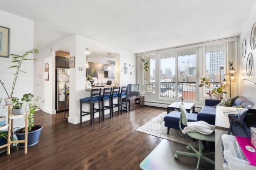 408-505 19 Avenue Sw, Calgary, AB - Indoor Photo Showing Living Room