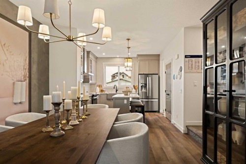 193 Silver Spruce Road Sw, Calgary, AB - Indoor Photo Showing Dining Room