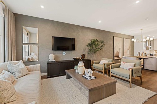 193 Silver Spruce Road Sw, Calgary, AB - Indoor Photo Showing Living Room