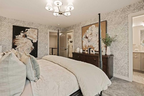 193 Silver Spruce Road Sw, Calgary, AB - Indoor Photo Showing Bedroom
