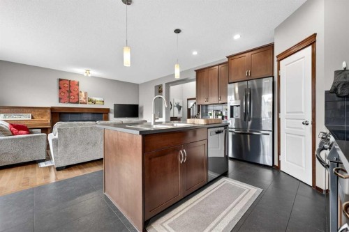72 Auburn Bay Avenue Se, Calgary, AB - Indoor Photo Showing Kitchen With Stainless Steel Kitchen