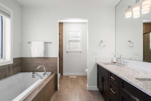 99 Ridge View Close, Cochrane, AB - Indoor Photo Showing Bathroom