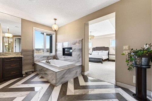 33 Waters Edge Drive, Heritage Pointe, AB - Indoor With Fireplace