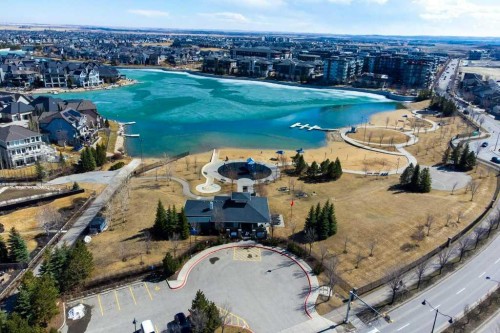 44 Mahogany Rise Se, Calgary, AB - Outdoor With Body Of Water With View