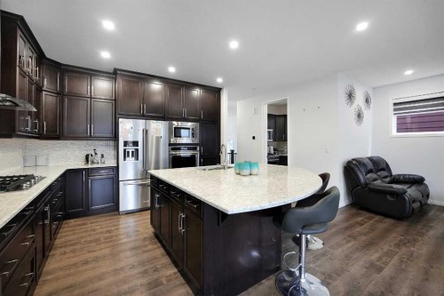 17 Yorkstone Way Sw, Calgary, AB - Indoor Photo Showing Kitchen With Upgraded Kitchen