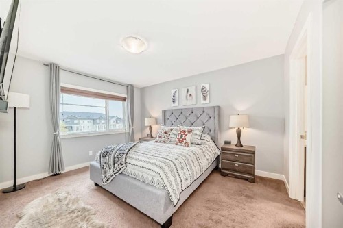 222 Redstone View Ne, Calgary, AB - Indoor Photo Showing Bedroom