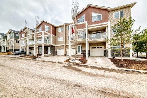 222 Redstone View Ne, Calgary, AB - Outdoor With Balcony With Facade