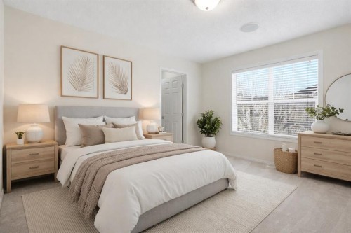 305 Elgin Gardens Se, Calgary, AB - Indoor Photo Showing Bedroom