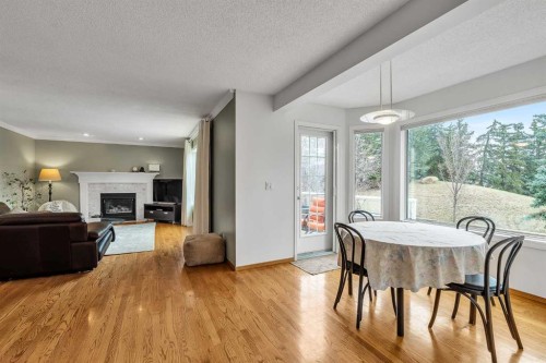 28 Woodpark Close Sw, Calgary, AB - Indoor Photo Showing Other Room With Fireplace