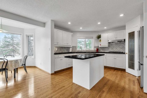 28 Woodpark Close Sw, Calgary, AB - Indoor Photo Showing Kitchen With Upgraded Kitchen