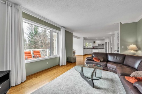 28 Woodpark Close Sw, Calgary, AB - Indoor Photo Showing Living Room