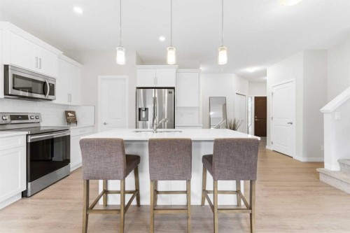 69 Legacy Manor Se, Calgary, AB - Indoor Photo Showing Kitchen With Stainless Steel Kitchen With Upgraded Kitchen