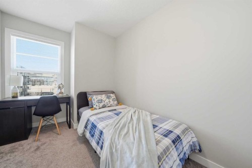 4135 Seton Drive Se, Calgary, AB - Indoor Photo Showing Bedroom
