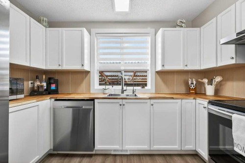 370 Prestwick Circle Se, Calgary, AB - Indoor Photo Showing Kitchen With Double Sink